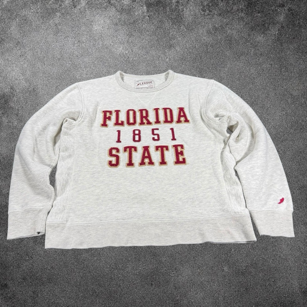 Florida State Seminoles Crewneck Sweatshirt Womens‎ Medium Gray League 91 FSU